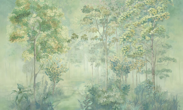 Painting of a forest