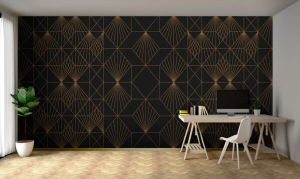 Elegantes geometrisches Metallic-Muster Elegantes geometrisches Metallic-Muster