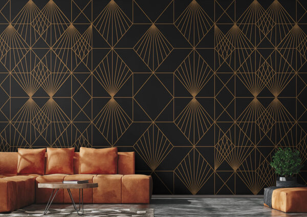 Elegantes geometrisches Metallic-Muster Elegantes geometrisches Metallic-Muster