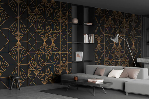 Elegantes geometrisches Metallic-Muster Elegantes geometrisches Metallic-Muster