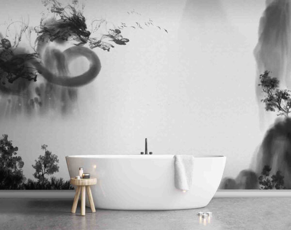 Fototapeten Schwarz-Weiß-Bild eines Drachens (Artikelnummer: u72980) Fototapeten Fototapeten Schwarz-Weiß-Bild eines Drachens (Artikelnummer: u72980)