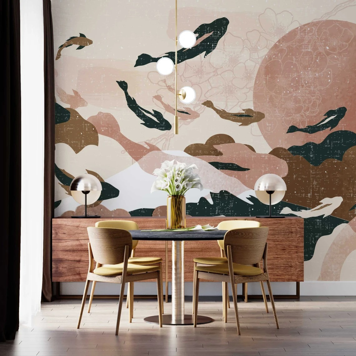 Gemälde von Fischen am Himmel u72930piq1m - Gemälde von Fischen am Himmel - tegory