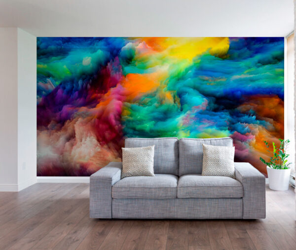 Bunte Wolke aus Farbe Bunte Wolke aus Farbe