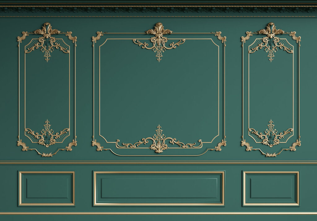 Elegante Wandgestaltung mit raffinierten Details Elegante Wandgestaltung mit raffinierten Details