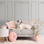 Fototapeten Wand mit weißen Wänden