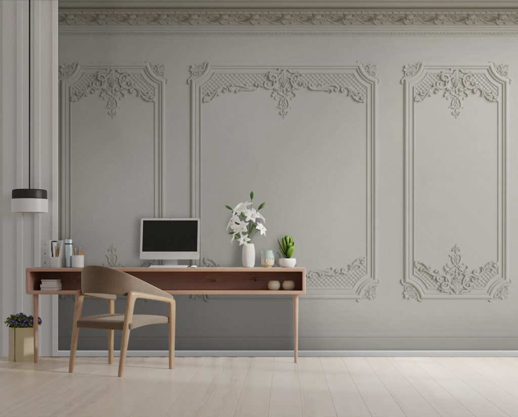 Wall with white walls