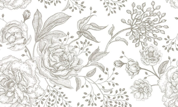 Zartes florales Muster auf hellem Hintergrund Zartes florales Muster auf hellem Hintergrund