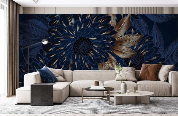 Elegantes florales Design auf dunklem Hintergrund. Elegantes florales Design auf dunklem Hintergrund.