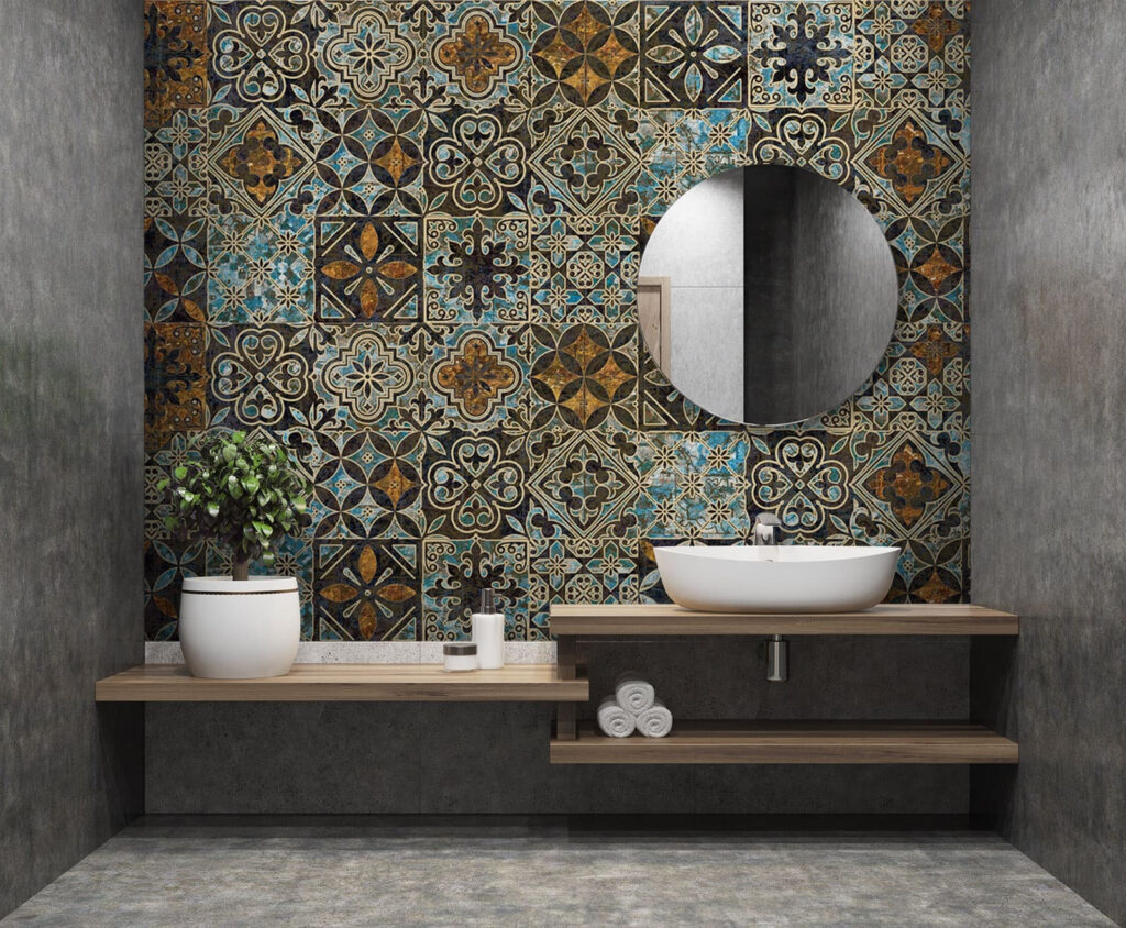 Pattern of colorful tiles Pattern of colorful tiles