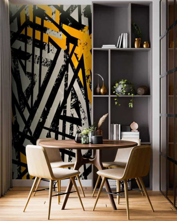 Black and yellow pattern