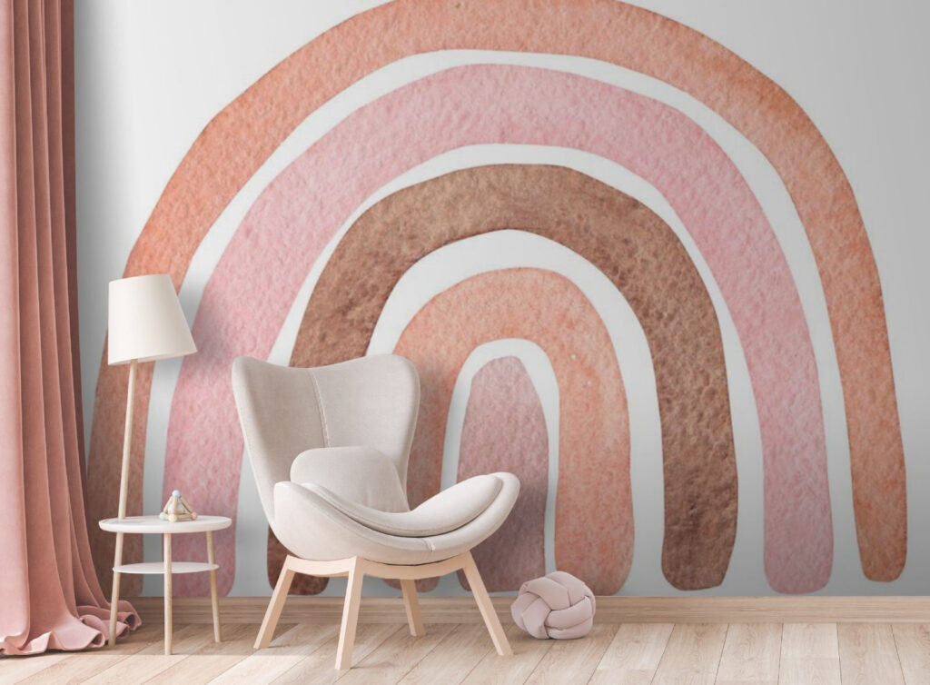 Watercolor rainbow on a white background Watercolor rainbow on a white background