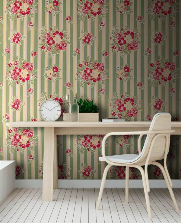 Tapete mit Blumen darauf Tapete mit Blumen darauf