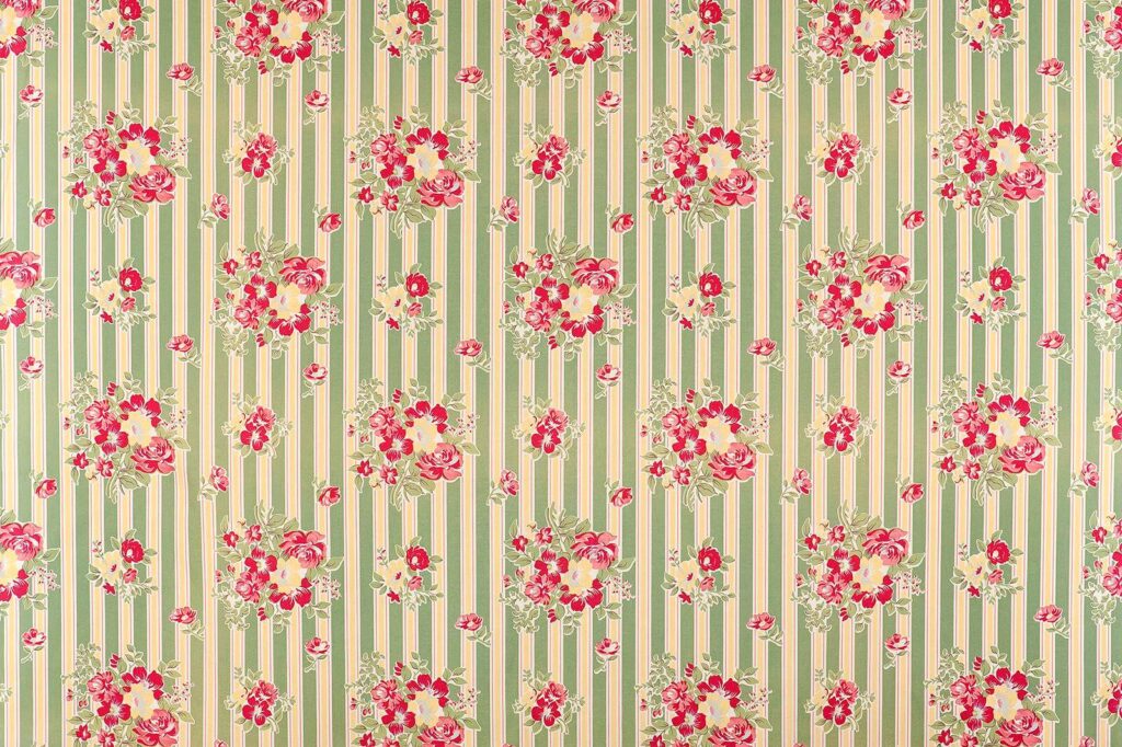 Tapete mit Blumen darauf Tapete mit Blumen darauf