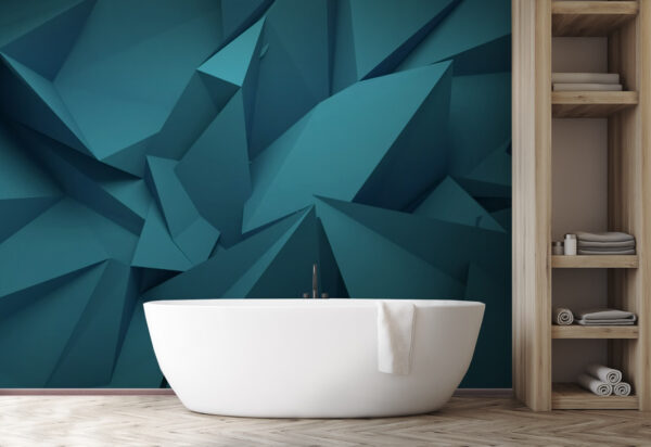 Blaue polygonale Formen Blaue polygonale Formen