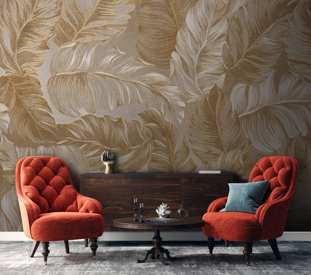 Wallpaper with feathers