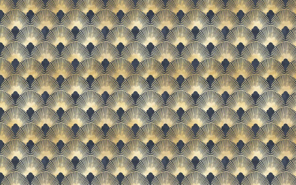Elegantes symmetrisches Art-Déco-Muster Elegantes symmetrisches Art-Déco-Muster