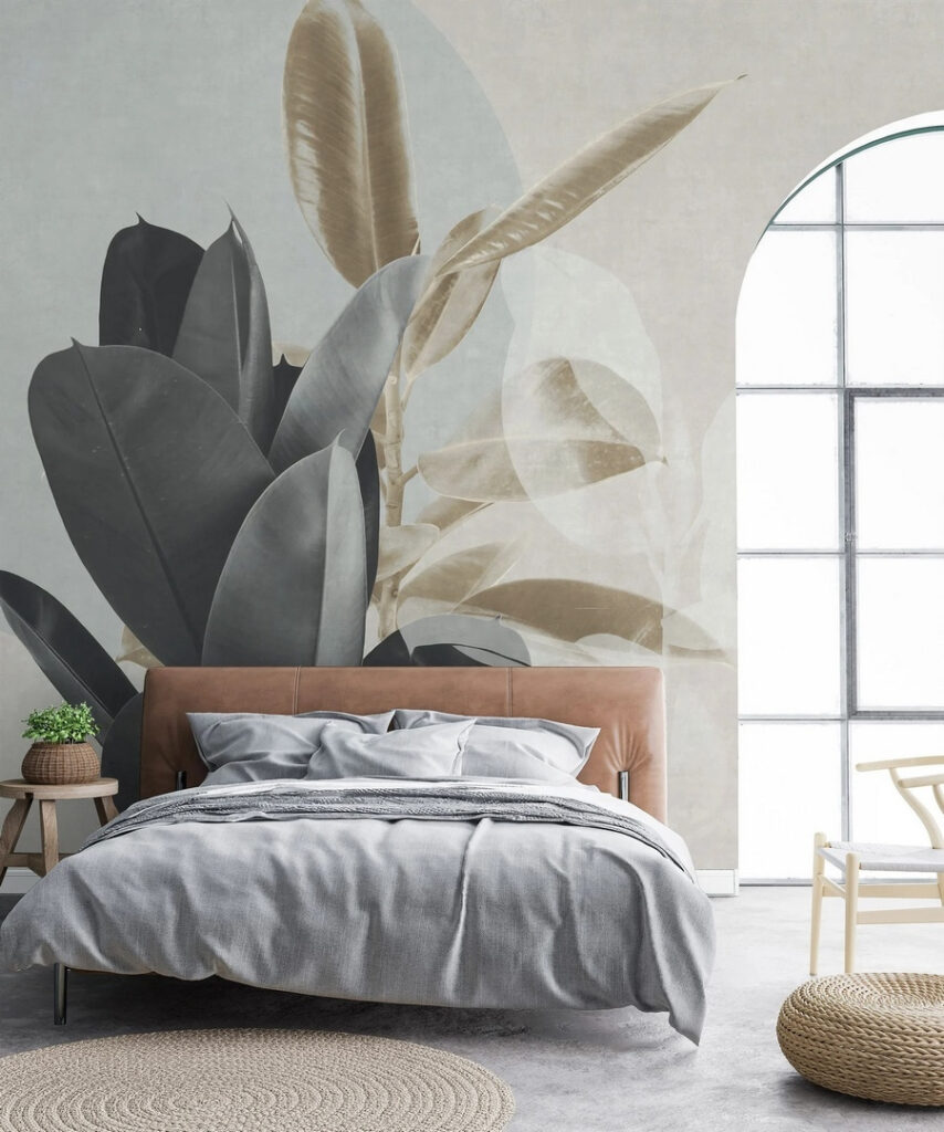 Elegant foliage against a muted backdrop