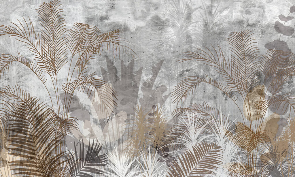 Elegante botanische Muster in Schattierungen. Elegante botanische Muster in Schattierungen.