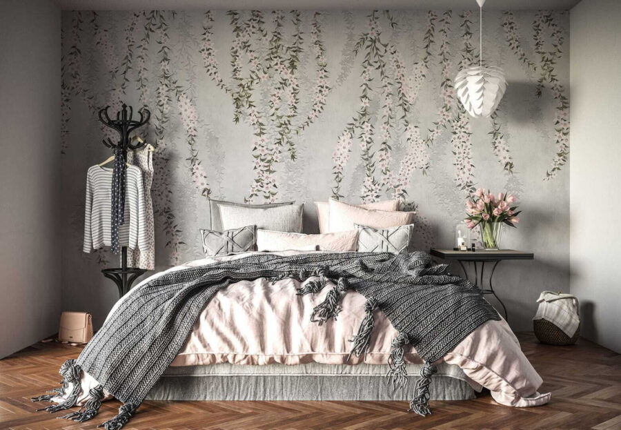 Tapete mit Blumen Tapete mit Blumen