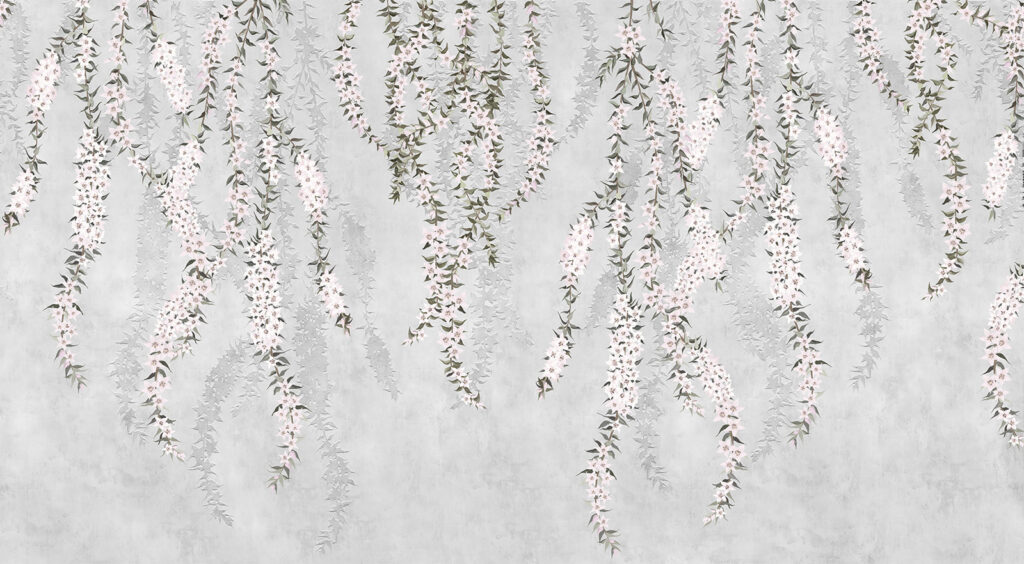 Tapete mit Blumen Tapete mit Blumen