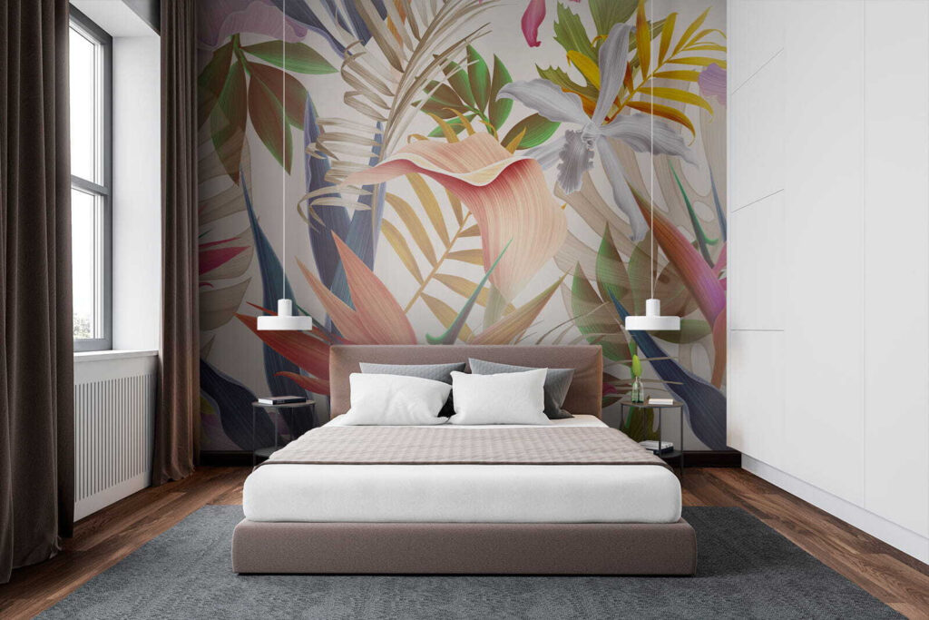 Vibrant tropical foliage in harmony Vibrant tropical foliage in harmony