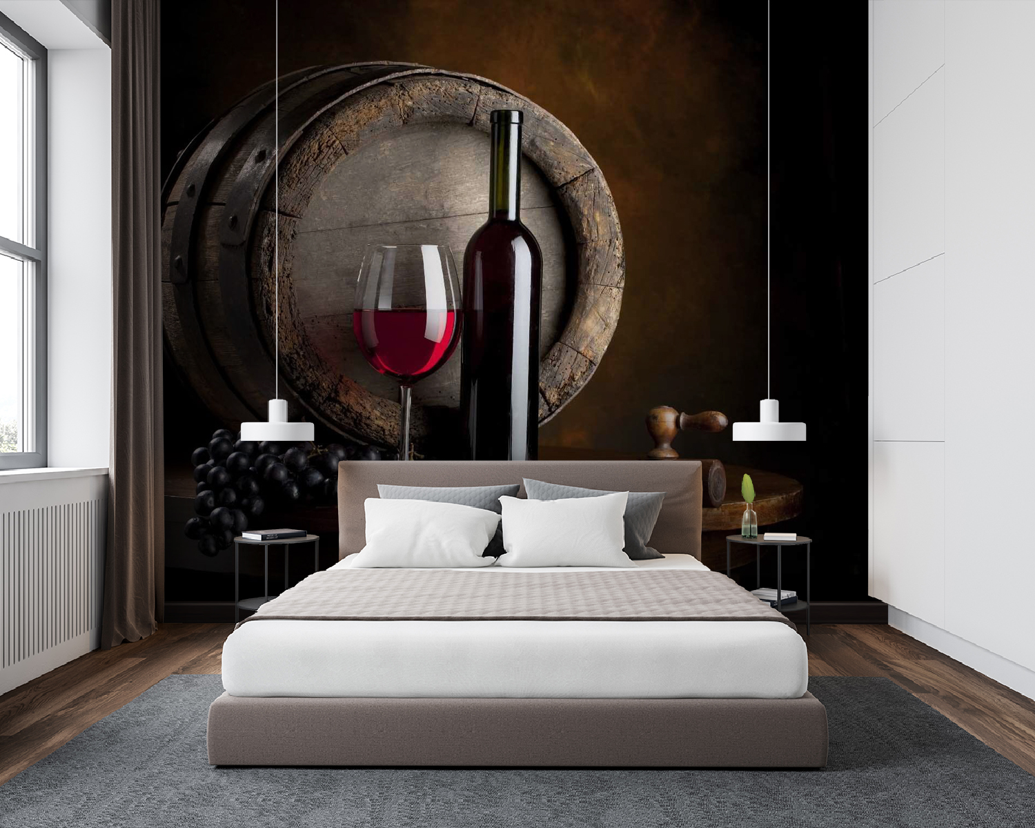 u65206pib94m - Weinflasche und Glas auf einem Tisch - tegory