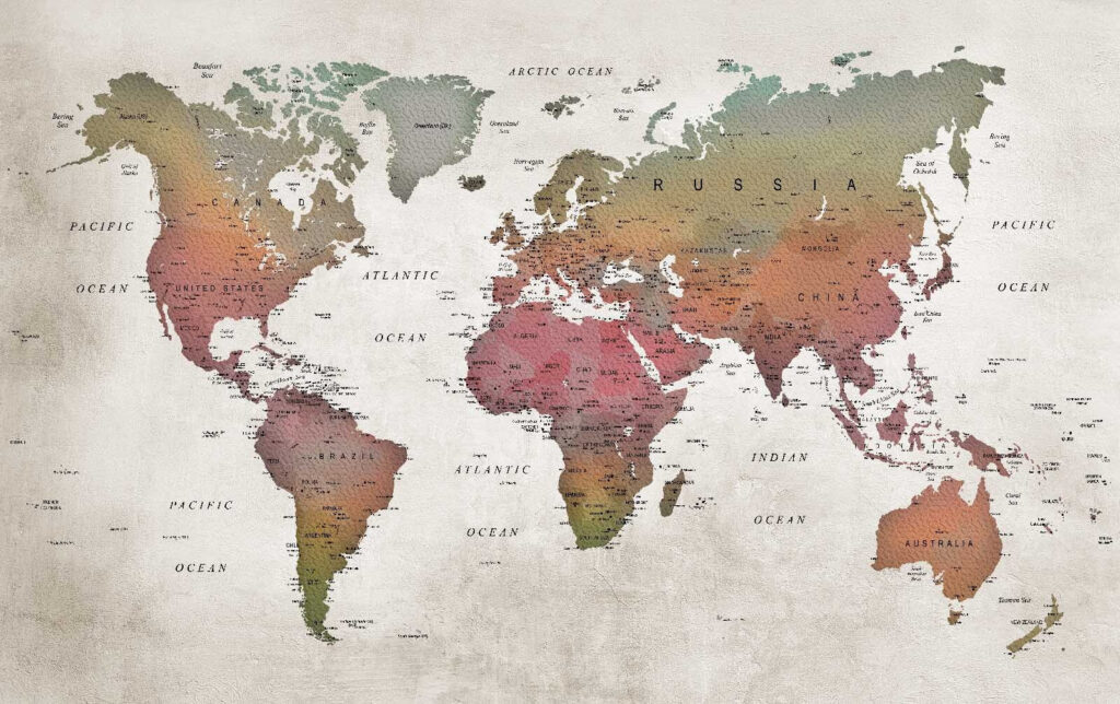 Karte der Welt Karte der Welt