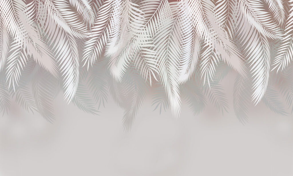 Weiße Blätter auf grauem Hintergrund Weiße Blätter auf grauem Hintergrund