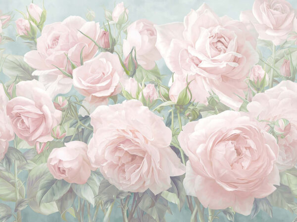 Gruppe von rosa Rosen Gruppe von rosa Rosen