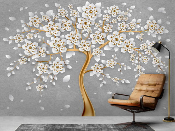 u59828pig2 600x450 - Baum mit weißen Blüten und Blättern - tegory