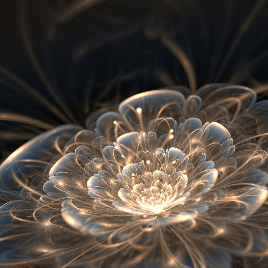 Faszinierendes abstraktes Blumendesign.