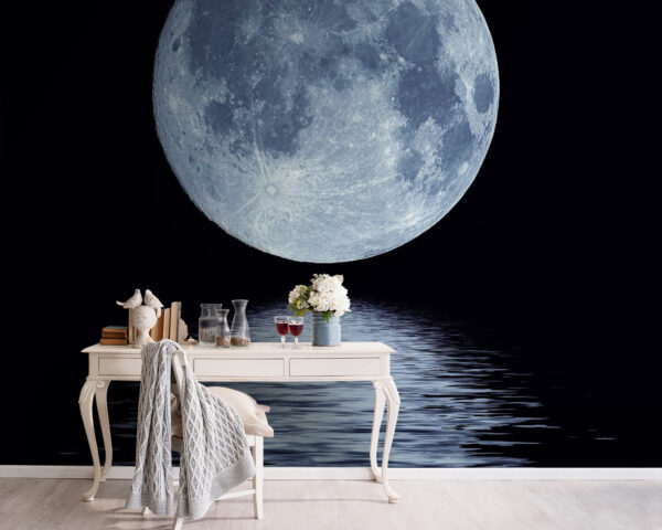 Vollmond über dem Wasser Vollmond über dem Wasser