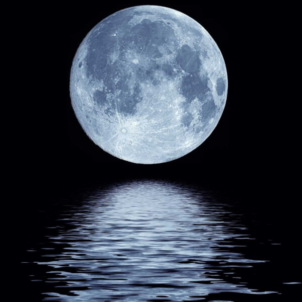 Vollmond über dem Wasser Vollmond über dem Wasser