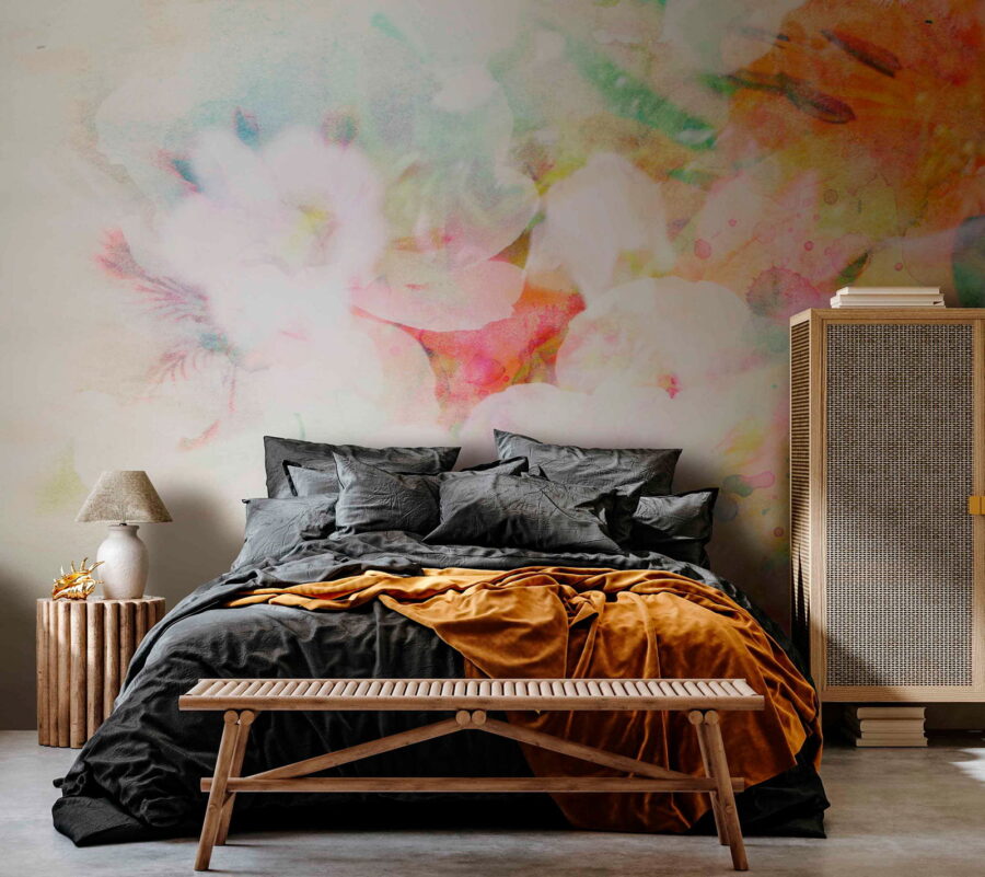 Bunte Blumenmalerei