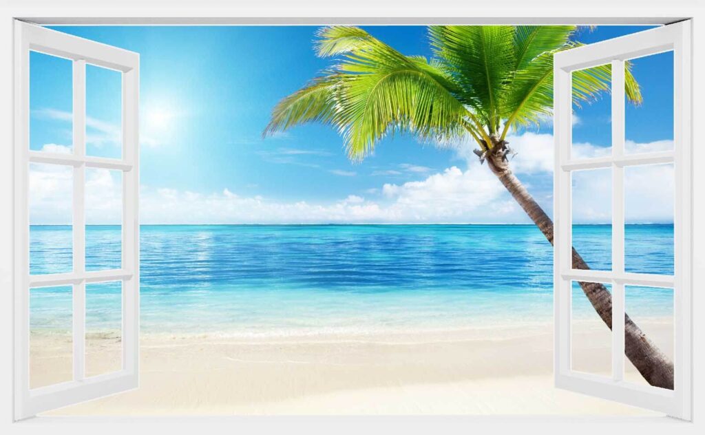 Offene Tür zum Strand Offene Tür zum Strand