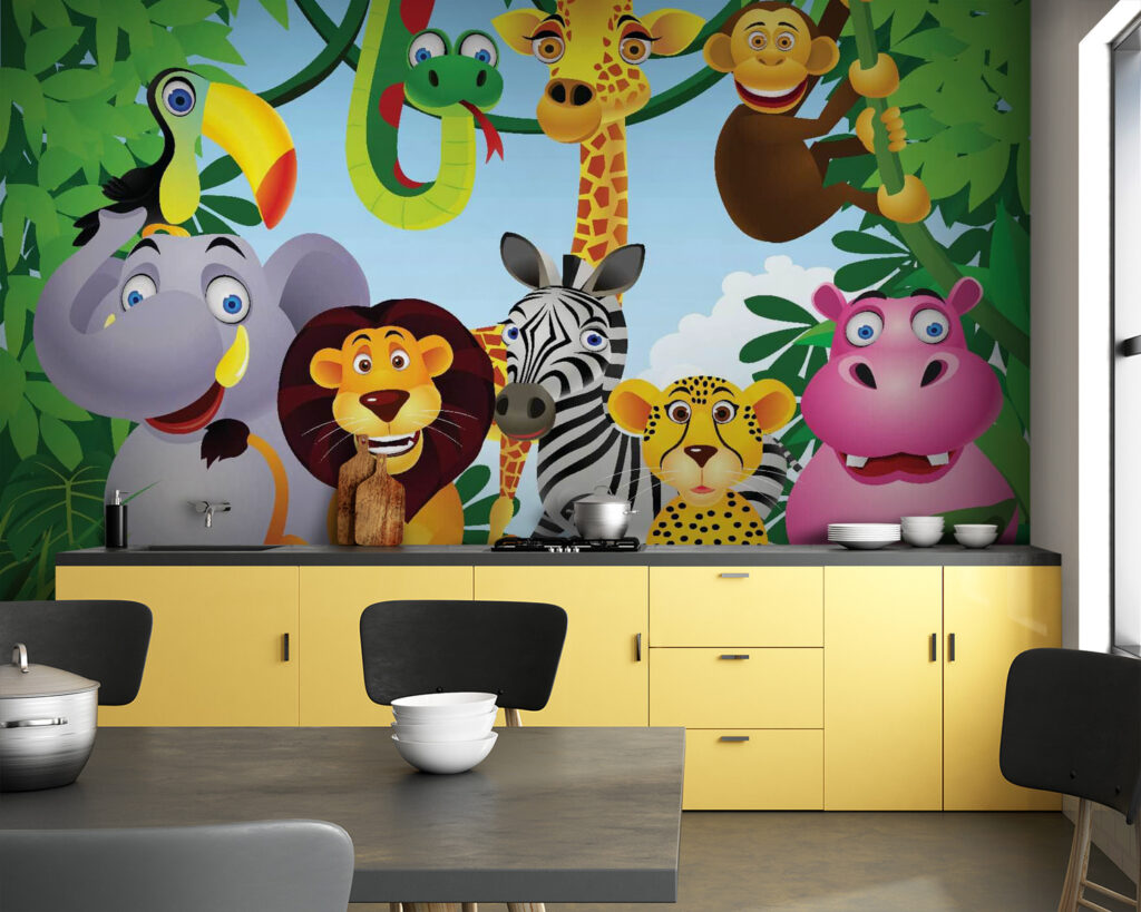 u53685pik83m 1024x819 - Gruppe von Tieren im Dschungel - tegory