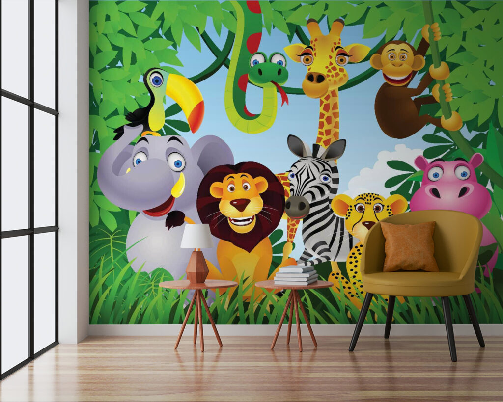 u53685pig3 1024x819 - Gruppe von Tieren im Dschungel - tegory