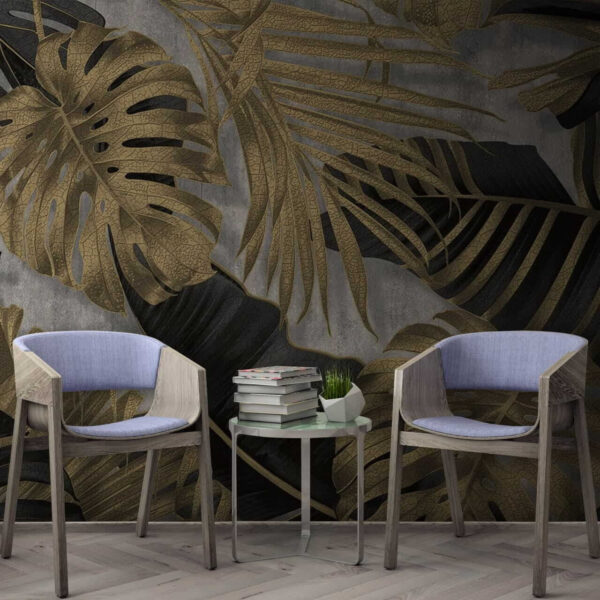u53280piw1 600x600 - Elegantes tropisches Blattwerk auf einem strukturierten Hintergrund - tegory