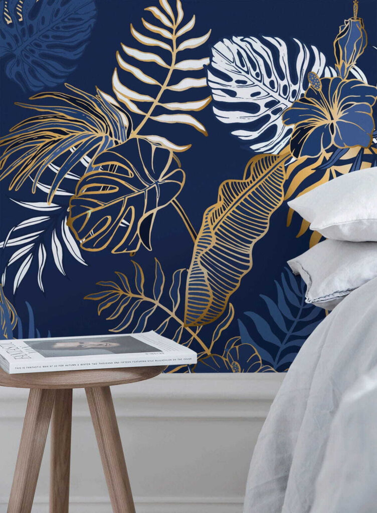 u53271pib1 752x1024 - Muster aus Blättern auf blauem Hintergrund - tegory