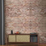 Fototapeten Backsteinmauer mit vielen Ziegeln