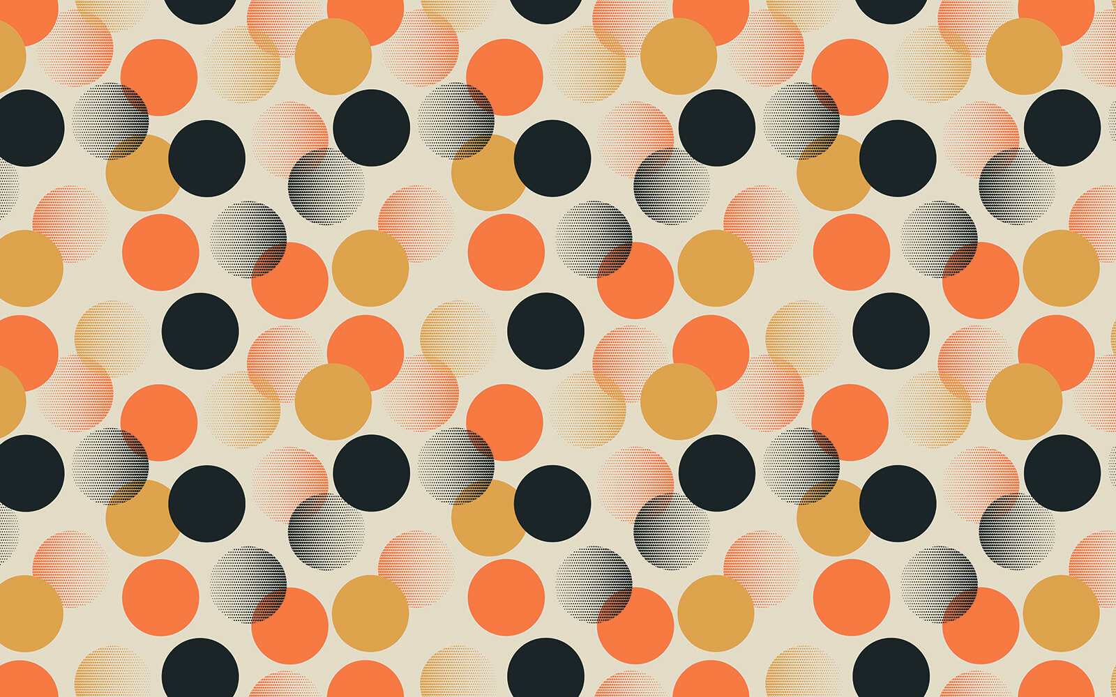 Muster aus orangefarbenen und schwarzen Kreisen u51632p - Muster aus orangefarbenen und schwarzen Kreisen - tegory