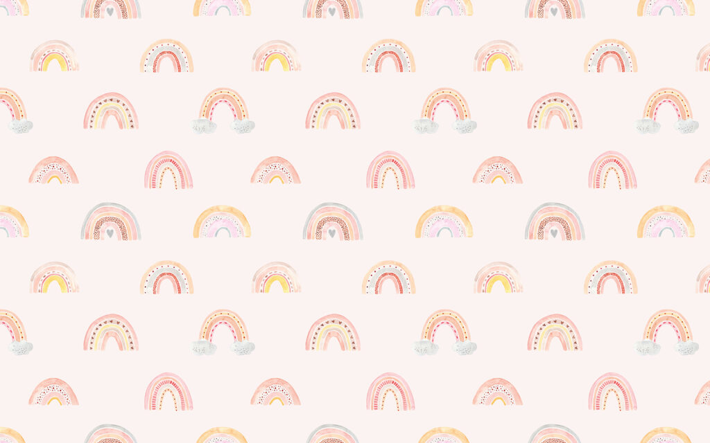 Muster von Regenbögen auf weißem Hintergrund Muster von Regenbögen auf weißem Hintergrund