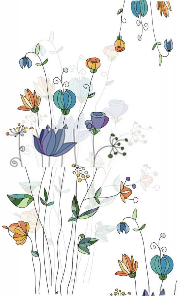 Collage aus Blumen Collage aus Blumen