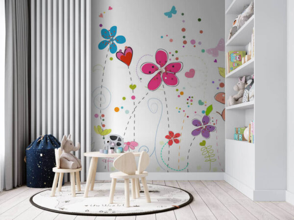 Gruppe von Blumen mit Schmetterlingen u51046pir1m 600x450 - Gruppe von Blumen mit Schmetterlingen - tegory
