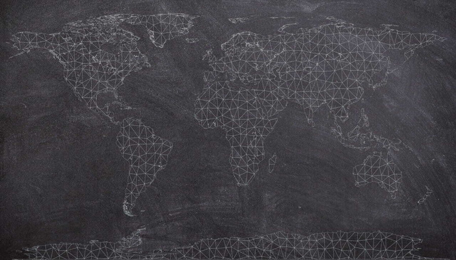 Karte der Welt