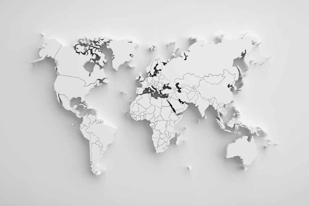 Karte der Welt Karte der Welt