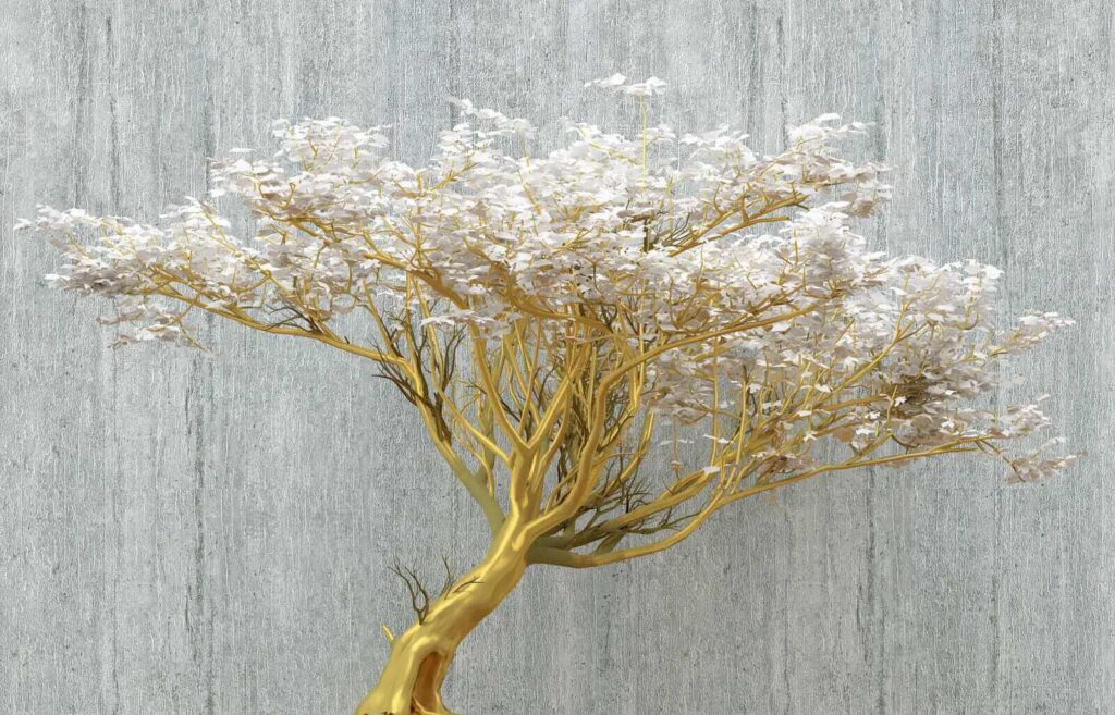 Baum mit weißen Blüten Baum mit weißen Blüten