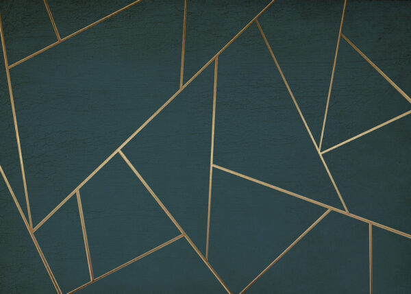 Abstract teal lines intersecting gracefully Abstract teal lines intersecting gracefully