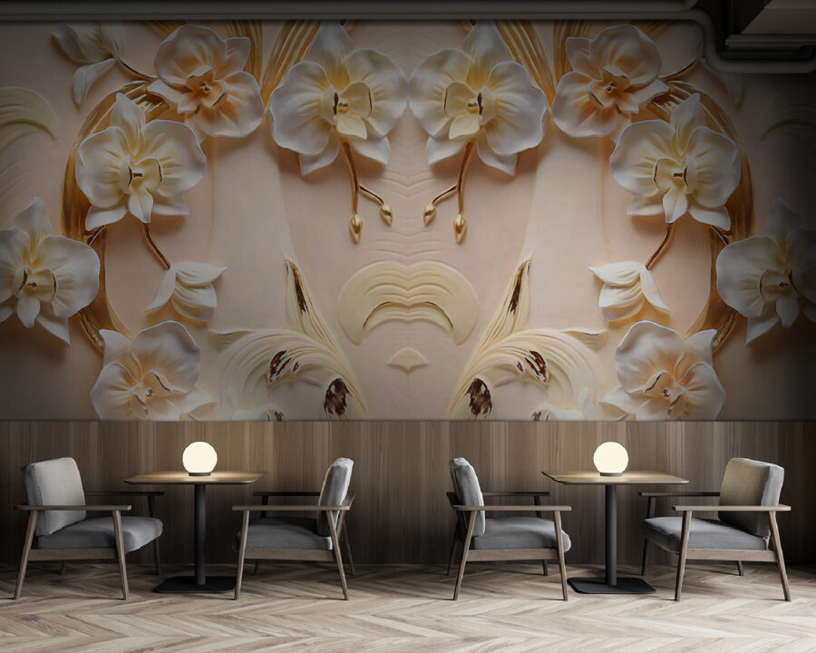 Zartes Blumendesign in sanften Farbtönen