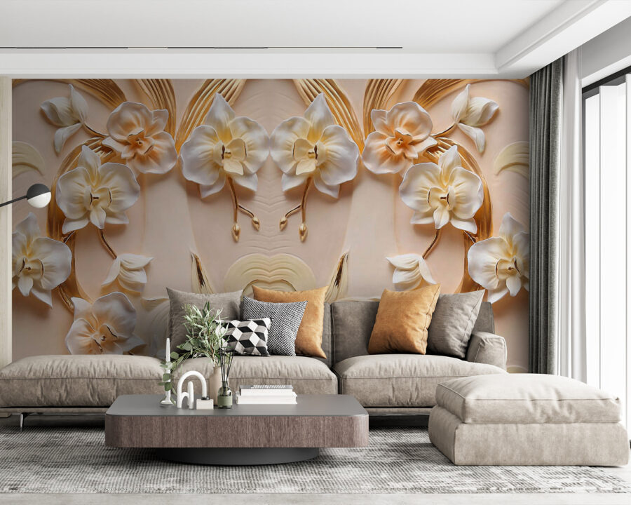 Zartes Blumendesign in sanften Farbtönen